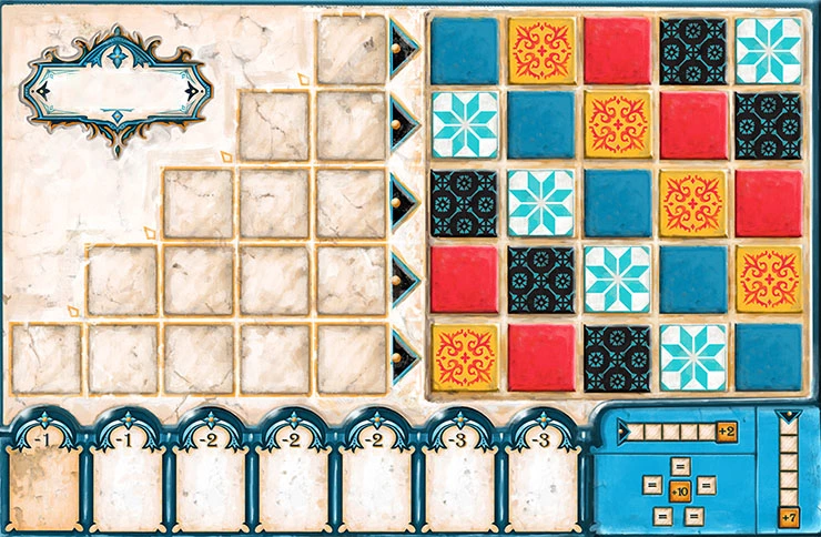 Azul-Spielertableau
